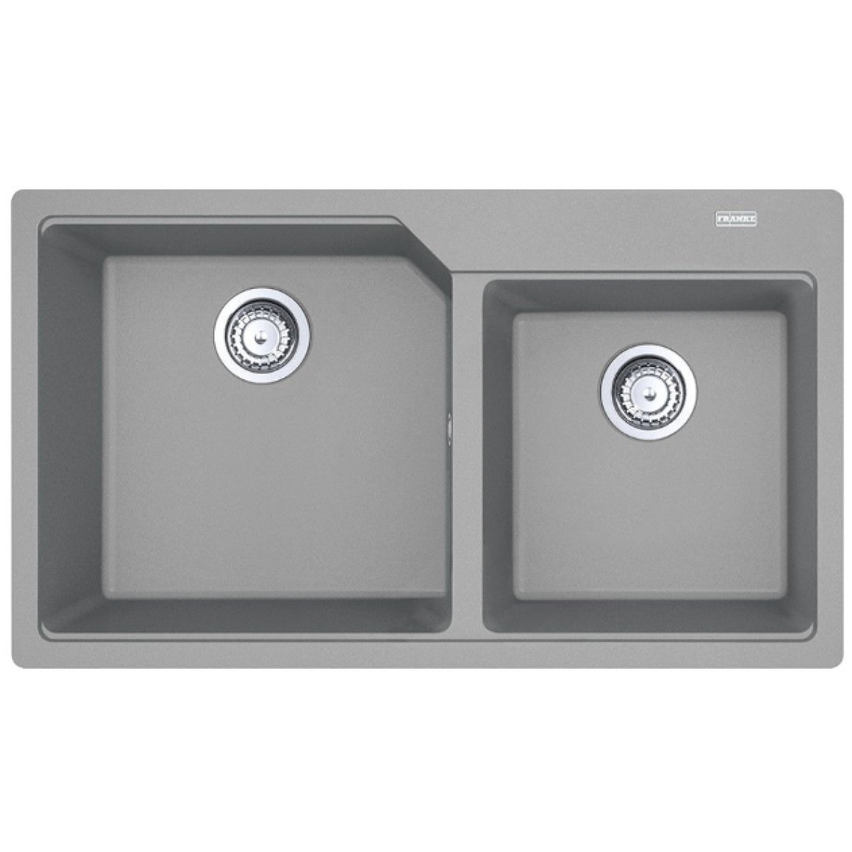 Franke UBG620-86 Urban 花崗岩 檯面 雙昇盆 (岩灰色)